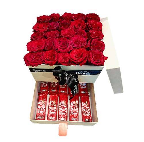 Red Roses & Kik kat Box
