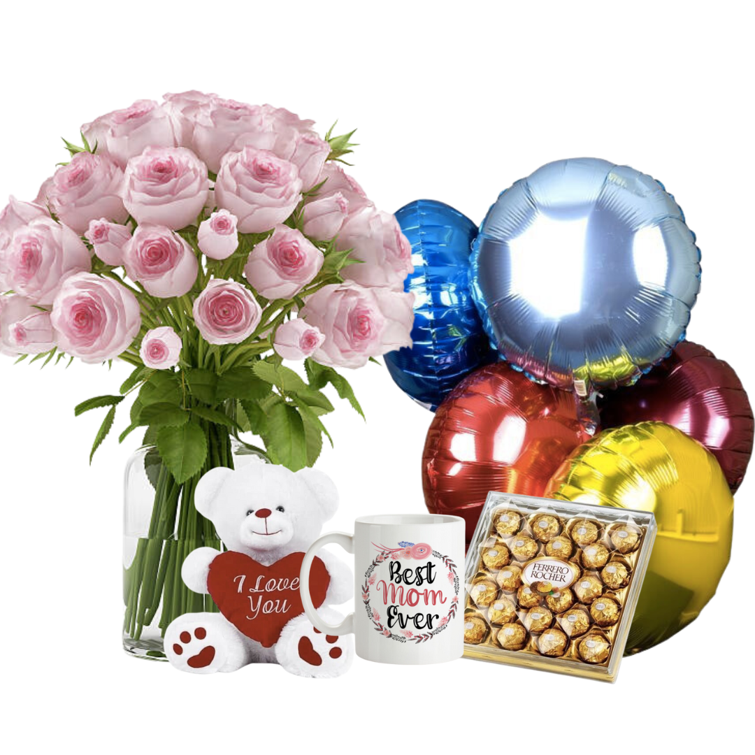 i love you mom - Flowers in vase, Karachi