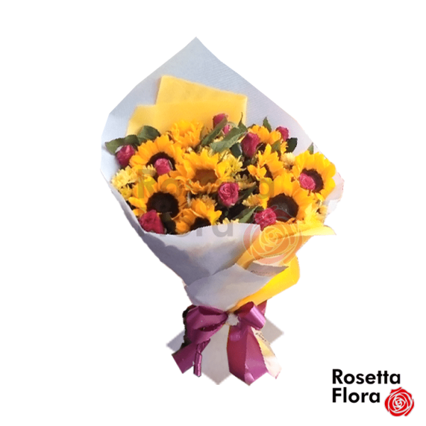 Summer Majesty - Gift Roses, Chrysanthemums and Sunflowers